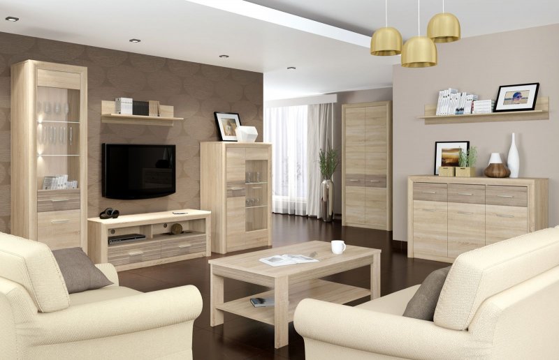 castel obývaci stena